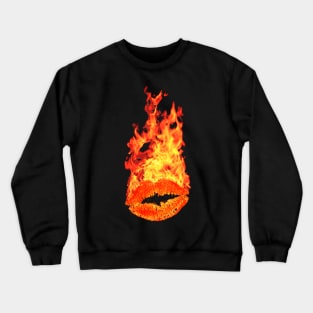 Burn'n Lips of Fire Crewneck Sweatshirt